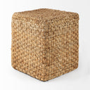 Aylin 165 Square Brown Jute Pouf - Default Title