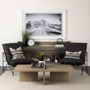Aida Light Gray Wood Console Table - Default Title