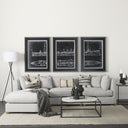 Austen 36L x 36W x 145H Round White Marble Top W Black Metal Frame Coffee Table - Default Title