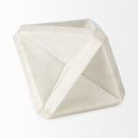Sophia 55 L x 55 W x 85 H White Marble Decor Stand - Default Title
