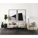 Micra 91L x 26W x 109H Matte Black Metal Decorative Object on a Stand - Default Title