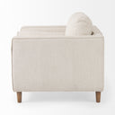 Loretta 407L x 362W x 339H Cream Fabric Chair W Two Bolster Cushions - Default Title