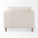 Loretta 407L x 362W x 339H Cream Fabric Chair W Two Bolster Cushions - Default Title