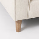 Loretta 407L x 362W x 339H Cream Fabric Chair W Two Bolster Cushions - Default Title