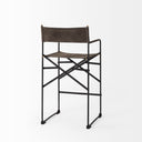 Direttore 193L x 193W x 402H BrownGray Suede W Metal Frame Counter Stool - Default Title