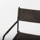 Direttore 193L x 193W x 402H BrownGray Suede W Metal Frame Counter Stool - Default Title