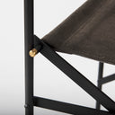 Direttore 193L x 193W x 402H BrownGray Suede W Metal Frame Counter Stool - Default Title