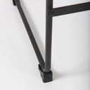 Direttore 193L x 193W x 402H BrownGray Suede W Metal Frame Counter Stool - Default Title