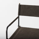 Direttore 193L x 193W x 441H BrownGray Suede W Metal Frame Bar Stool - Default Title