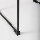 Direttore 193L x 193W x 441H BrownGray Suede W Metal Frame Bar Stool - Default Title