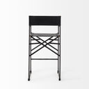 Direttore 193L x 193W x 402H Black Leather WBlack Frame Counter Stool - Default Title