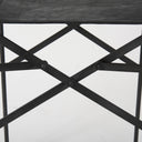 Direttore 193L x 193W x 402H Black Leather WBlack Frame Counter Stool - Default Title