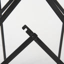 Direttore 193L x 193W x 402H Black Leather WBlack Frame Counter Stool - Default Title
