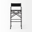 Direttore 193L x 193W x 441H Black Leather Seat WBlack Iron Frame Bar Stool - Default Title