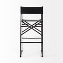Direttore 193L x 193W x 441H Black Leather Seat WBlack Iron Frame Bar Stool - Default Title