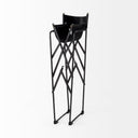 Direttore 193L x 193W x 441H Black Leather Seat WBlack Iron Frame Bar Stool - Default Title