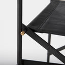 Direttore 193L x 193W x 441H Black Leather Seat WBlack Iron Frame Bar Stool - Default Title