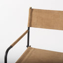 Direttore 193L x 193W x 441H Brown Leather Seat WBlack Iron Frame Bar Stool - Default Title