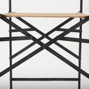 Direttore 193L x 193W x 441H Brown Leather Seat WBlack Iron Frame Bar Stool - Default Title