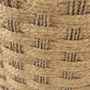 Michelle 177L x 177W x 177H Light Brown Woven Seagrass Round Pouf - Default Title