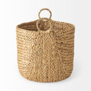 Sivan 197L x 197W x 236H Set of 3 Light Brown Water Hyacinth Round Basket W Handles - Default Title