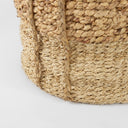 Morocco 157L x 157 Set of 3 Brown Two Tone Water Hyacinth and Cornhusk Round Basket W Handles - Default Title