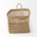 Bellisa 185L x 146W x 110H Set of 2 Medium Brown Seagrass Rectangular Basket W Handles - Default Title