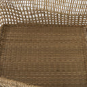 Bellisa 185L x 146W x 110H Set of 2 Medium Brown Seagrass Rectangular Basket W Handles - Default Title