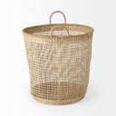 Bowie 197L x 197W x 197H Set of 3 Medium Brown Seagrass Round Basket W Handles - Default Title