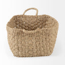 Emra 173L x 118W x 79H Set of 3 Light Brown Seagrass Rectangular Basket W Handles - Default Title