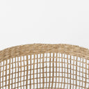 Nova 150L x 150W x 94H Set of 2 Light Brown Seagrass Woven Round Basket W Long Handle - Default Title