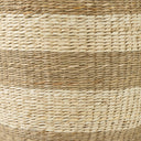 Bradley 181L x 181W x 160H Set of 2 Light Brown WStriped Seagrass Basket W Handles - Default Title