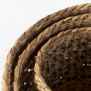 Dakota 150L x 150W x 118H Set of 3 Medium Brown Seagrass Round Basket - Default Title