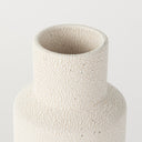 Salar 45L x 45W x 110H Cream Gourd Style Crackled Ceramic Vase - Default Title
