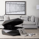 Arreto Black Solid Wood Hexagonal Storage Coffee Table - Default Title