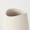 Salar 59L x 59W x 140H Cream Conical Crackled Ceramic Vase - Default Title