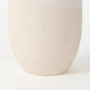 Salar 59L x 59W x 140H Cream Conical Crackled Ceramic Vase - Default Title