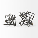 Henderson 122L x 91W x 91H Black Metal Paperclip Decorative Object - Default Title