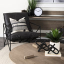 Marian 110L x 31W x 110H Black Studded Round Table Clock - Default Title