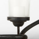 Quito Black Metal Chain-Link Five Candle Table Candle Holder - Default Title