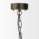 Zaio 125Lx 125W x 185H Weathered Antique Gold Metal Caged Bulb Pendant Light - Default Title