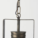 Zaio 125Lx 125W x 185H Weathered Antique Gold Metal Caged Bulb Pendant Light - Default Title