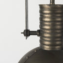 Zaio 125Lx 125W x 185H Weathered Antique Gold Metal Caged Bulb Pendant Light - Default Title