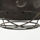 Zaio 125Lx 125W x 185H Weathered Antique Gold Metal Caged Bulb Pendant Light - Default Title