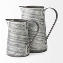 Serena II 112H Large GrayWhite Textured Metal Jug - Default Title