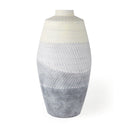 Blume 165H Off-White w Gray Textured Vase - Default Title