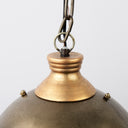 Dawson I 13x135 Silver Toned Metal Dome Pendant Light - Default Title
