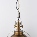 Leighton I 15x20 Gold Toned Metal Spherical Pendant Light - Default Title