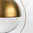 Leighton I 15x20 Gold Toned Metal Spherical Pendant Light - Default Title