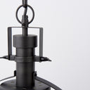 Leighton II 15x20 Black Metal Spherical Pendant Light - Default Title